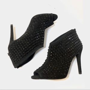 Michael Kors Dani Crystal Open Toe Ankle Bootie